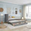 Lit plateforme simple avec lit gigogne et tiroirs-481610571