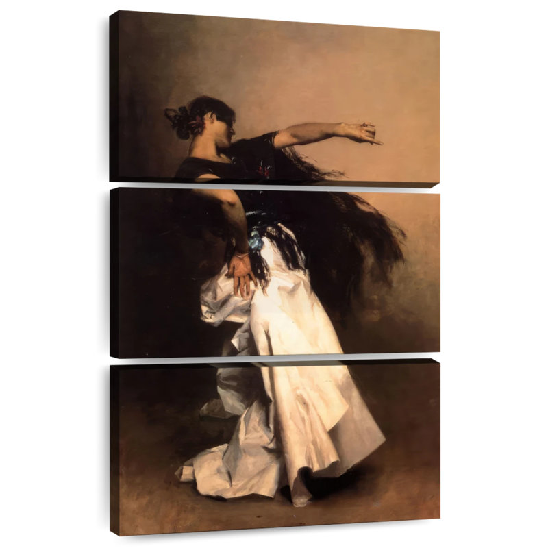 Danseur espagnol Enn 1880-81, H 74 po x l 48 po