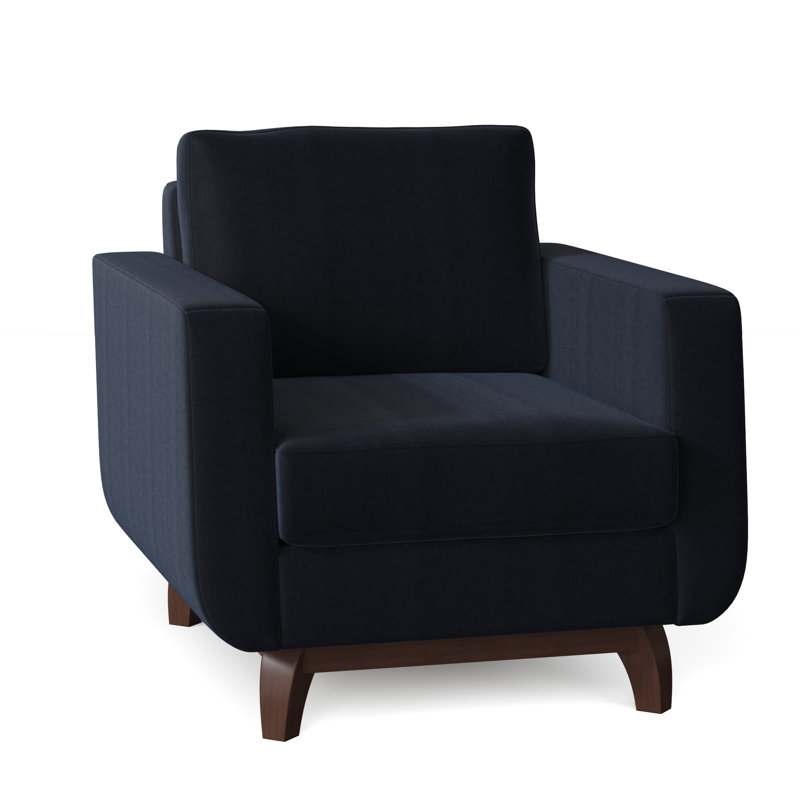 Fauteuil de 35 po de large Loy, Indigo Entice
