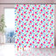 Rideau de douche imperméable en PEVA 72" x 72" à motif floral et feuilles, avec aimants et crochets-98672175-98672178