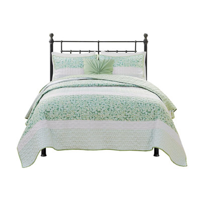 Polyester Machine Woven Floral Quilt