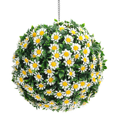 Boule de topiaire artificielle en fausse buis 1PCS pour l'extérieur ou l'intérieur Cour arrière, balcon, jardin, mariage et décoration intérieure