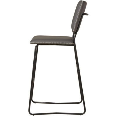 Cettina Upholstered Counter Stool with Metal Frame