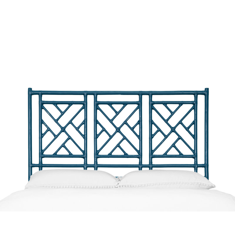 Chippendale Open-Frame Headboard, Pacific Blue, Full