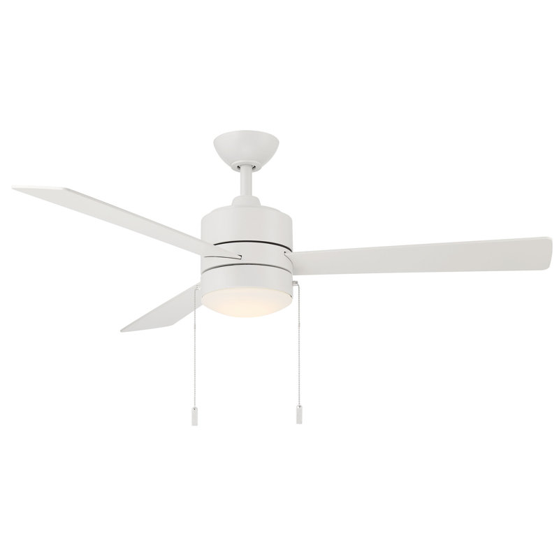 Frusina Ceiling Fan with LED Lights, Nickel/Silver
