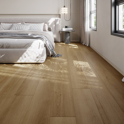  Planche de vinyle de luxe 5 mm 20 mil 7 po x 48 po Rising Sun
