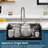 Stainless Steel Kitchen Sink 30"X22" Black With Rounded Edges And Basket - Safe, Stylish, Convenient Storage 304 , Increases In-121644721