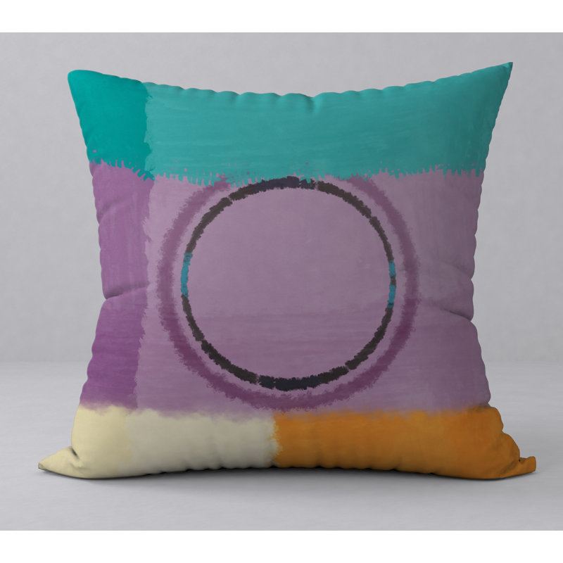 Abstract Reversible Throw Pillow, 20" H x 20" W
