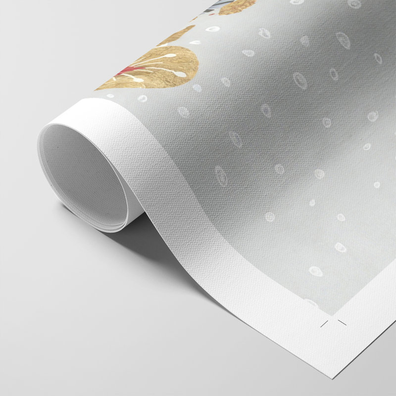 Collection Christmas Chalet B - Impression sur toile seulement - NON-CADRE, H 48 po x l 32 po