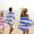 Cotton Oversized Beach Towel - Large 70 X 35 Inch Pool Towel, Striped Quick Dry Swimming Cabana Towel-691254018