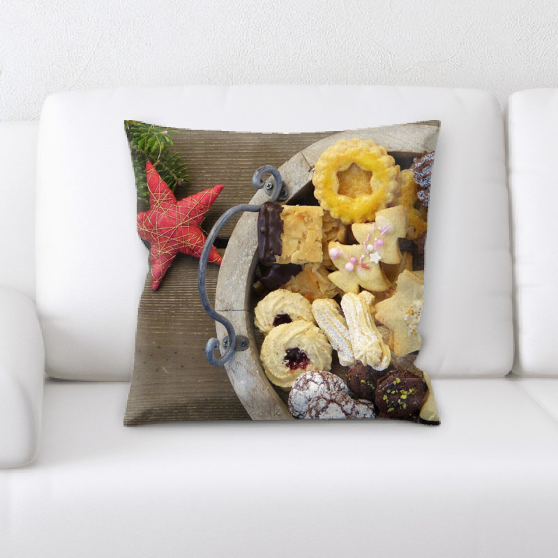 Coussin de noël biscuits