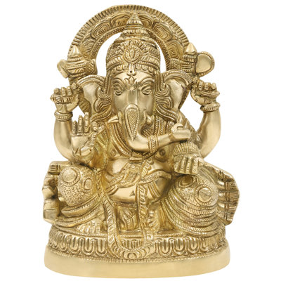 Figurine Bejwelled Ganesha en flamboyant Dhoti
