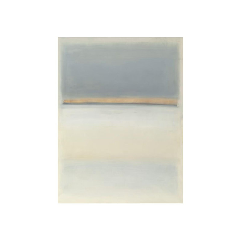 Blue-Gray Ocean Painting by Samuel Kane, Glass Coat, 32" H x 24" W