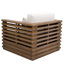 Chaise de patio en eucalyptus Priya