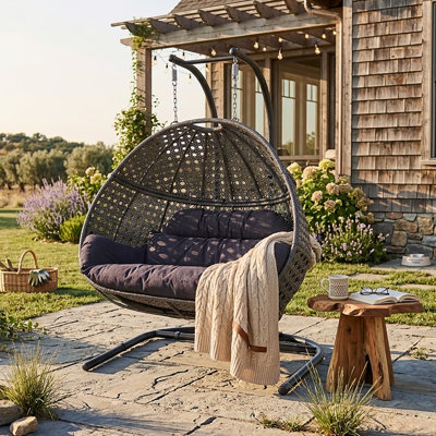 2 Person Swing Chair With Stand