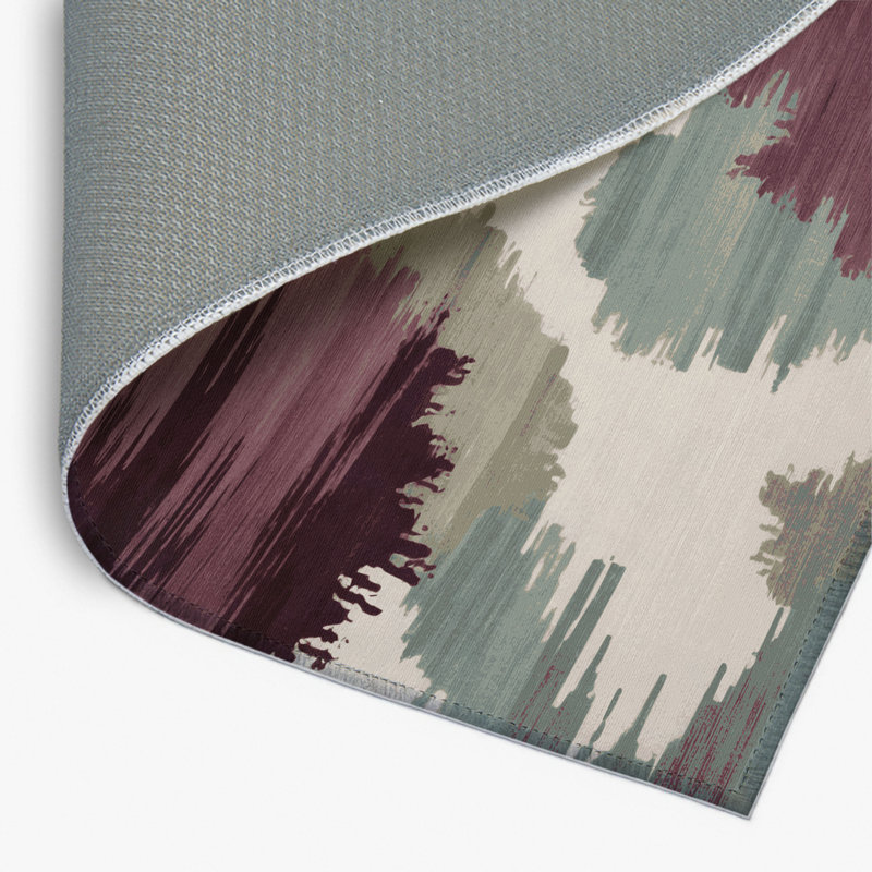 Watercolor Brown Indoor and Outdoor Area Rug, Rectangle 2' x 3'