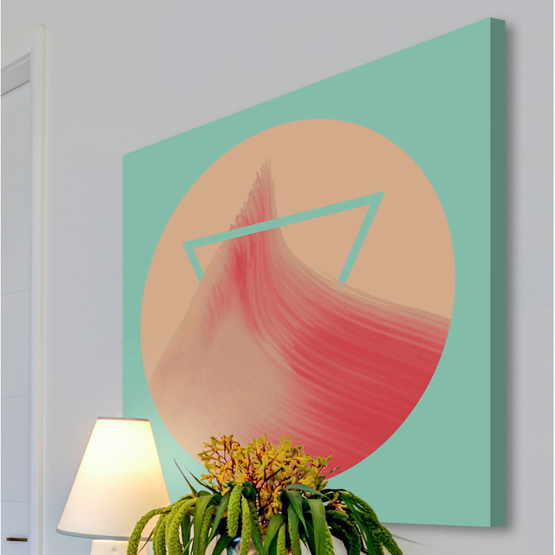 Pink Peak by Bryon White - Wrapped Canvas Painting, 45cm H x 45cm W x 3.81cm D