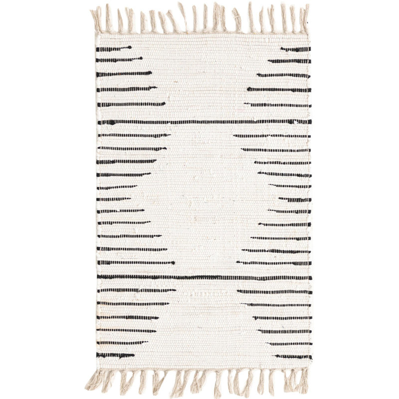 Gwin Cotton Southwestern Indoor Rug, Rectangle 2' x 3'