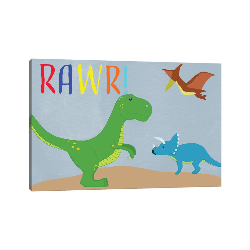 Rawr! by Daniela Santiago - Wrapped Canvas Gallery-Wrapped Canvas Giclée, 152.5 cm H x 101.5 cm W