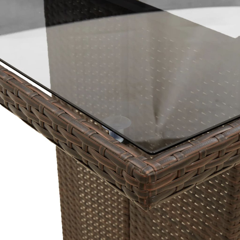 Rectangular 190cm L Outdoor, Brown