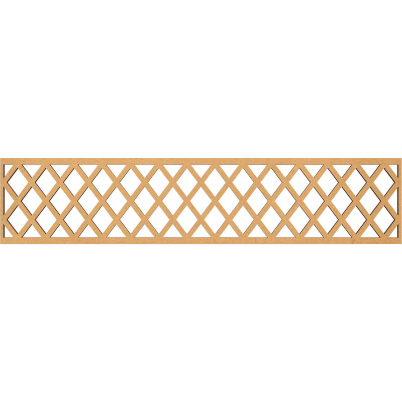 Moulure Manchester Fruster, H 10 po x l 46,75 po x P 0,375 po, Bois aggloméré brut