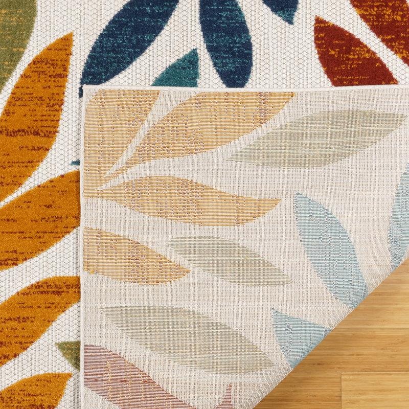 Tapis intérieur / extérieur Fosel Folia, Rectangle 5 pi 3 po x 7 pi
