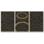 «Link in I» - Ensemble de 3 cadres flottants sur toile-97812181-97812188