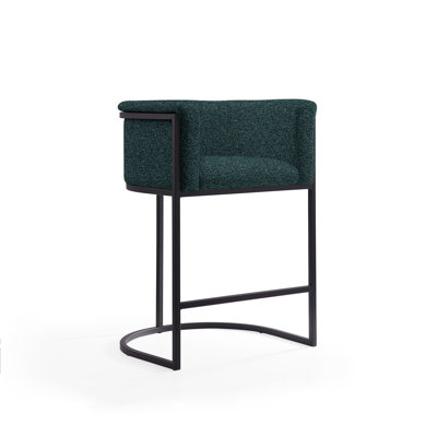 Jachob Upholstered Counter Stool with Metal Frame