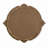35.5x31.5" Round MDF Wall Mirror with Ornate Gold Frame