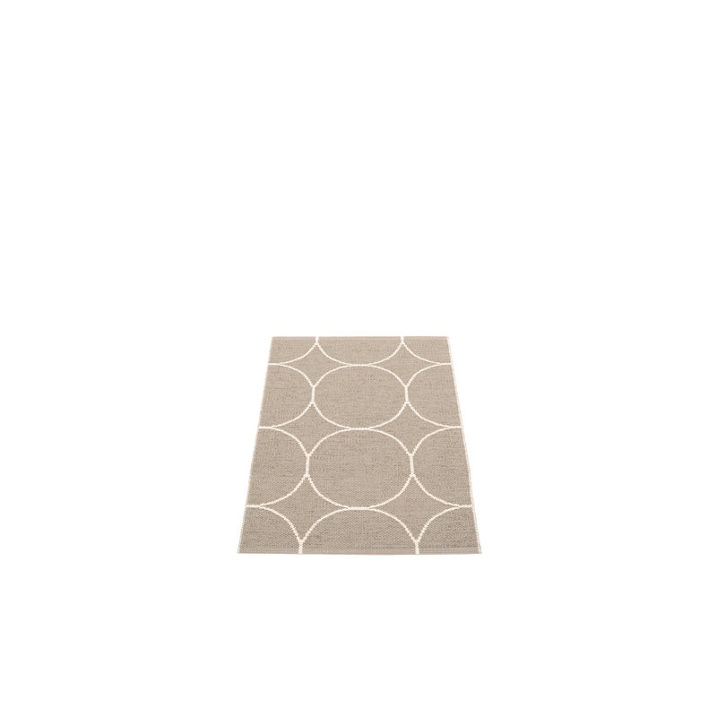 Boo Geometric Area Rug in Charcoal, Dark Brown/White, Rectangle 2'3" x 3'3"