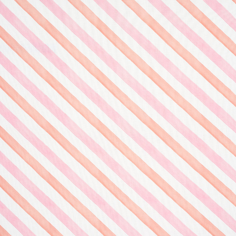 Tissu intérieur / extérieur à rayures Seaside, Sorbet