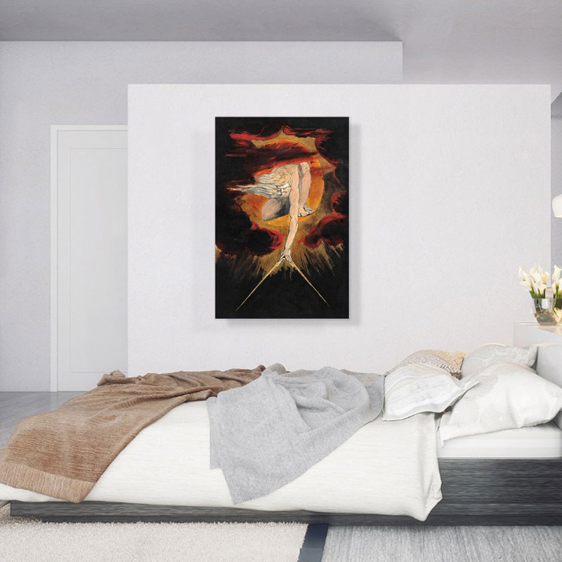 «The antique of Days» par William Blake, reproduction d'art sur toile tendue, H 40 po x l 26 po x P 1,5 po