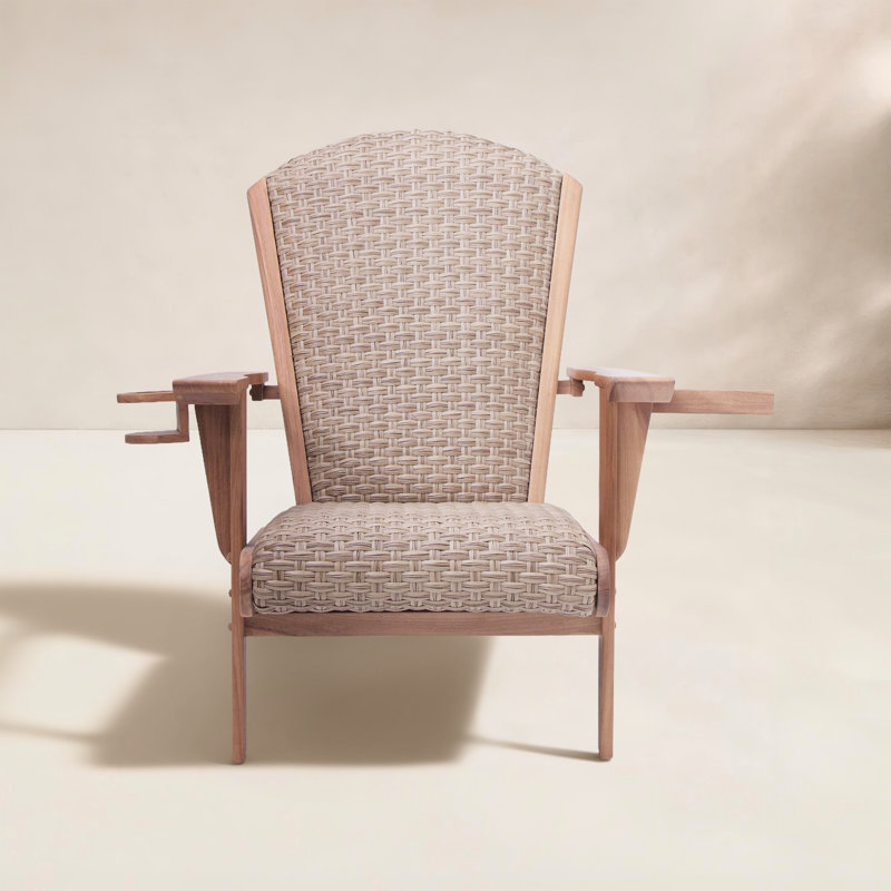Chaise Adirondack pour l'extérieur en teck Camden