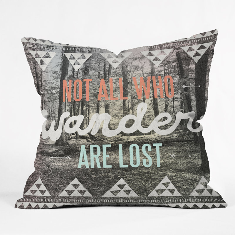 Wesley Bird Wander Throw Pillow, 16" x 16"