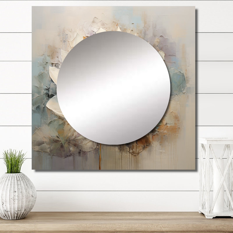 Lirael - Miroir carré décoratif mural pour chambre à coucher, 23 po x 23 po