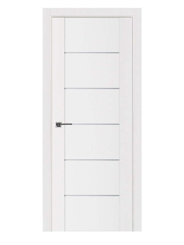Porte intérieure stratifiée blanc doux pré-suspendu Stile 008, 31,75 po x 96 po, Gauche