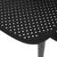 Chaise d'extérieur en polypropylène noir pour l'extérieur
