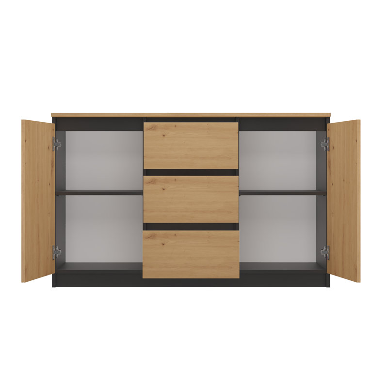 Lecuyer 3 Drawer Chest, Brown