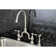 Kingston Brass English Country Two-Handle 3-Hole Deck Mount Bridge Kitchen Faucet with Brass Side Sprayer