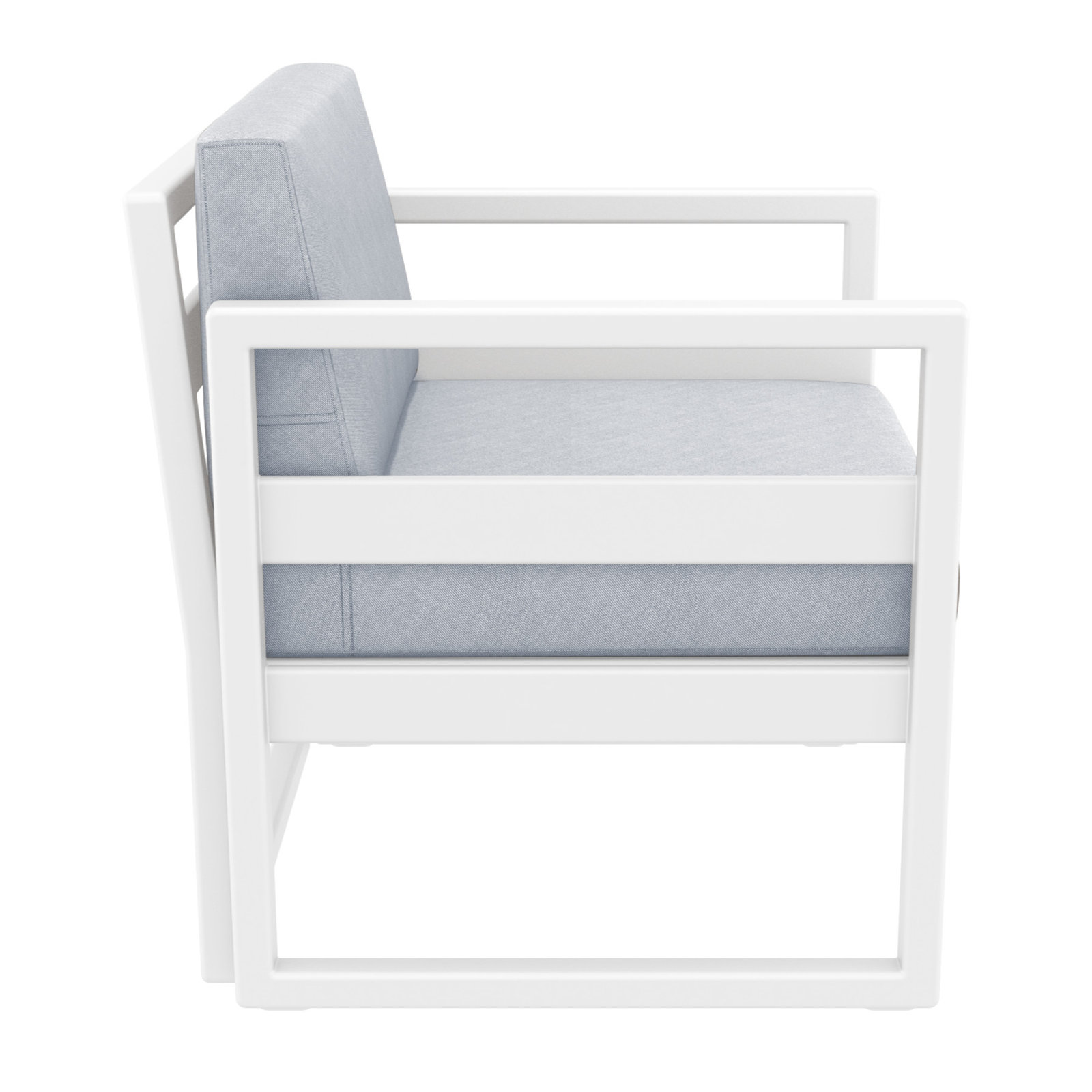 Lane Outdoor Lounge Chair, White, Canvas Granite Sunbrella® Canvas