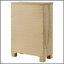 La commode de chambre à 5 tiroirs en chêne vieilli Sansome allie charme rustique et solutions de rangement modernes pour les petits espaces