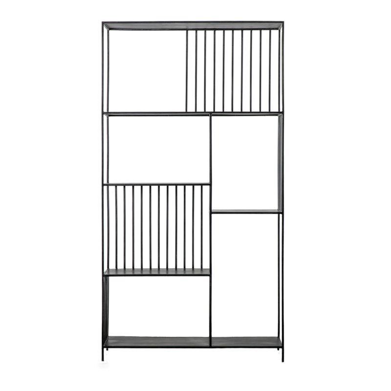 185.5cm H x 99.8cm W Iron Library Bookcase