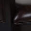 Tabouret de bar pivotant avec accoudoirs, similicuir rétro
