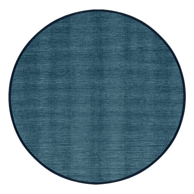Machine Washable Solid Gray Area Rug