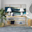 Alexis 162.6cm Glass Top Console Table-206878574
