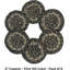 Ensemble de 6 sous-verres en jute de qualité supérieure pour table-81208694