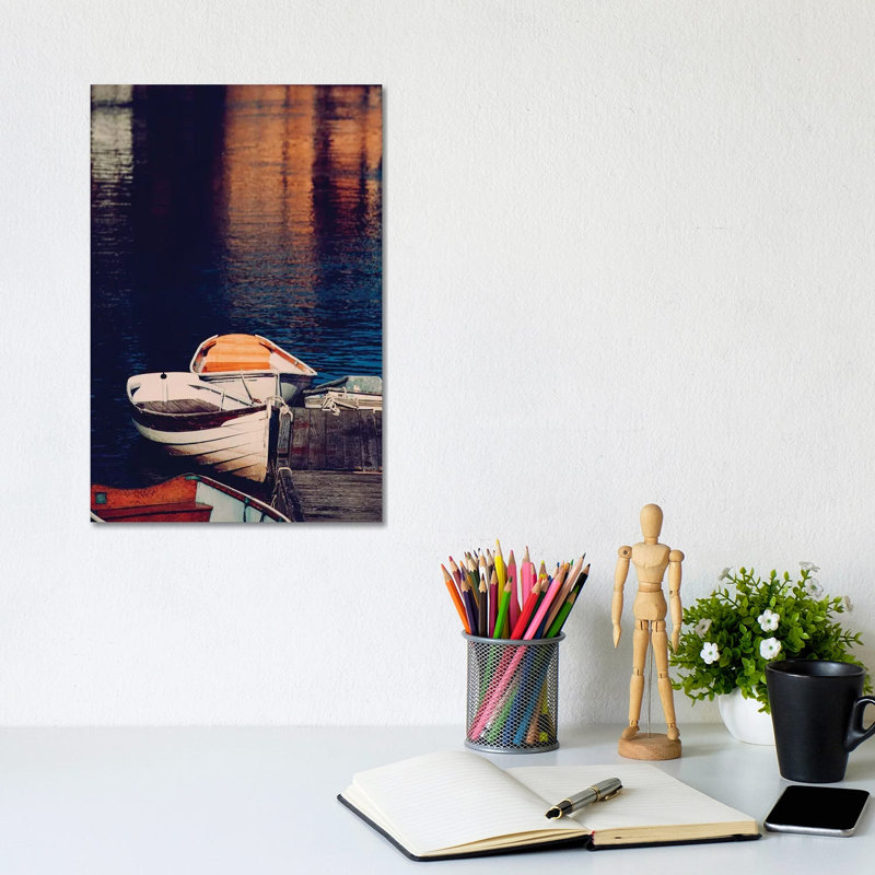 Maine Rowboats 1 Piece Wrapped Canvas Painting, 20.32 cm H x 30.48 cm W