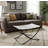 Genuine Cowhide Hair-on-Hide X-Base Accent Stool-16425909