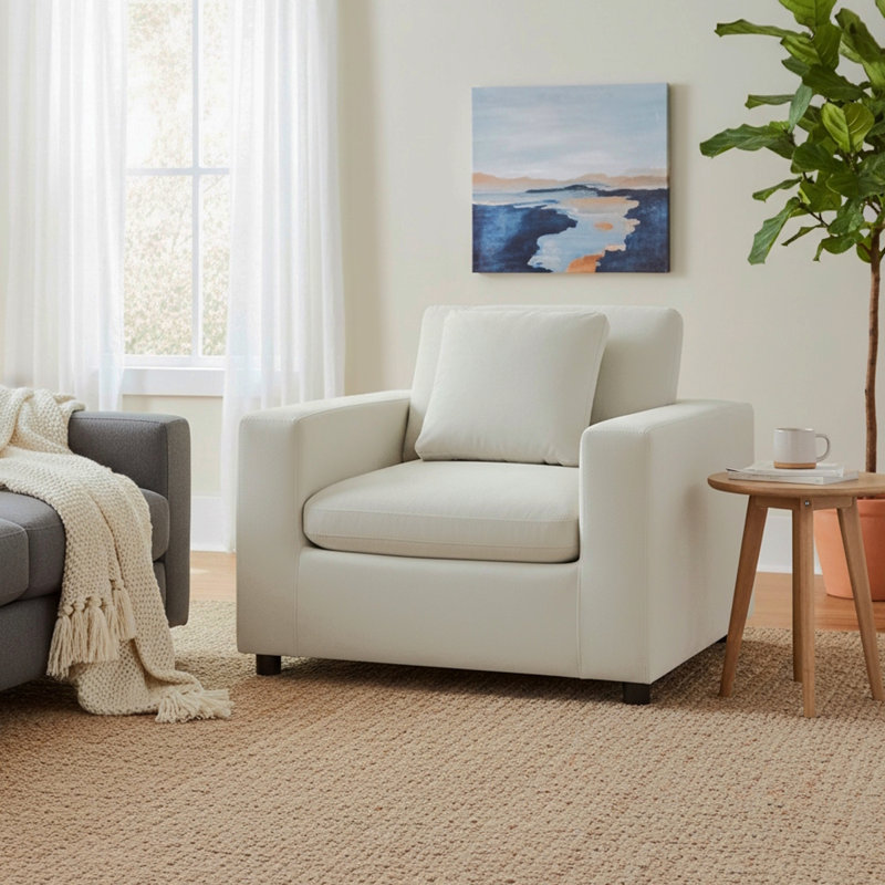 Fauteuil moderne, Ivoire ivoire