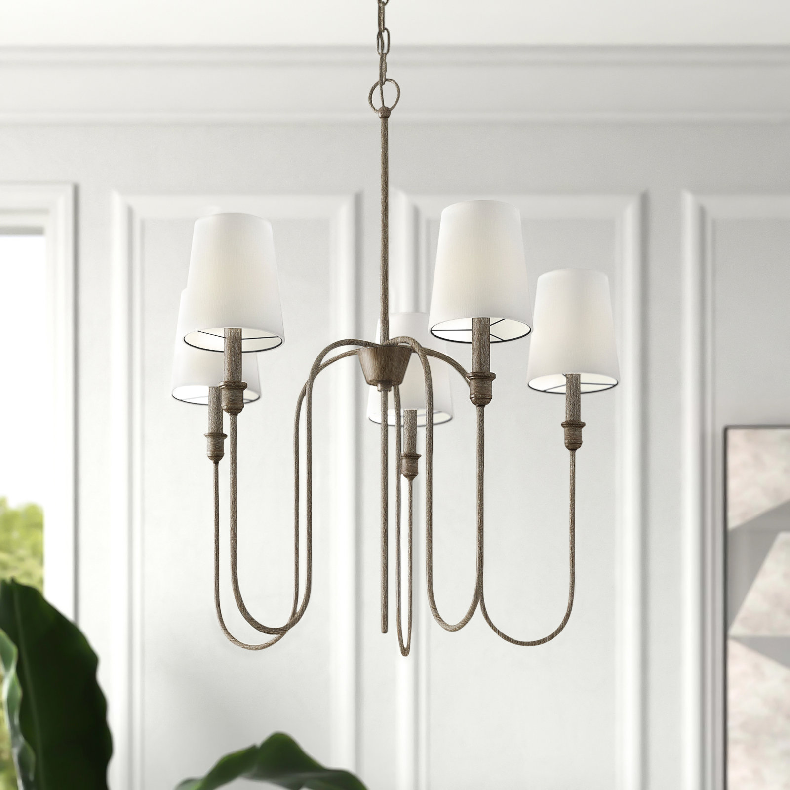 Sanibel 5-Light Chandelier, Gray